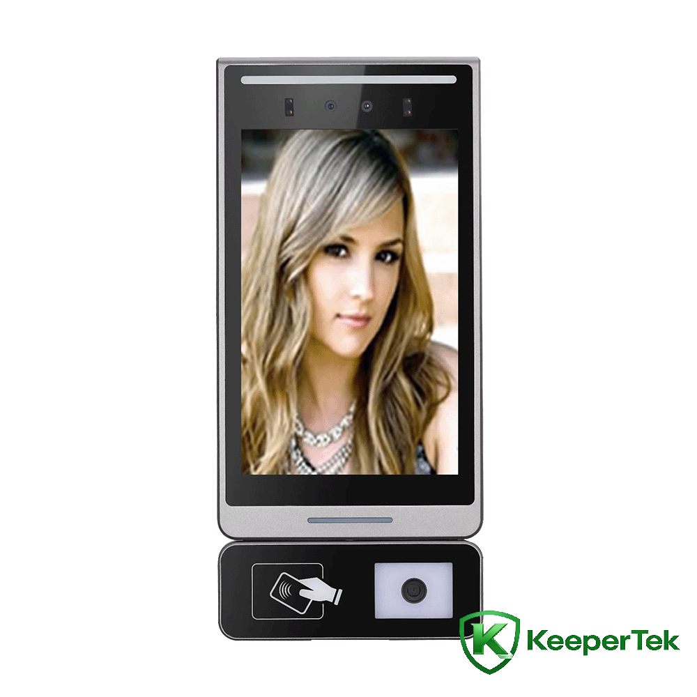 Cartão de código QR de reconhecimento facial de 8 polegadas, passando a máquina multifuncional KT-FR015